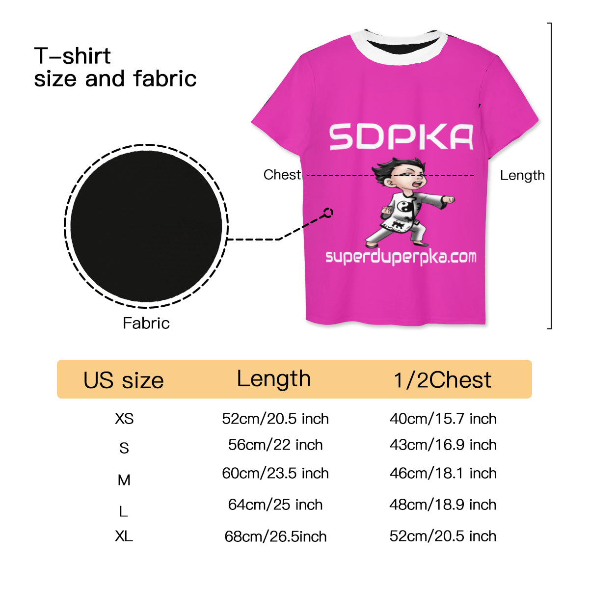 SOSHI'S SALUTE of VALOR T-SHIRT for YOUTH | SDPKA (SUH-DUP-KA) | HOT PINK