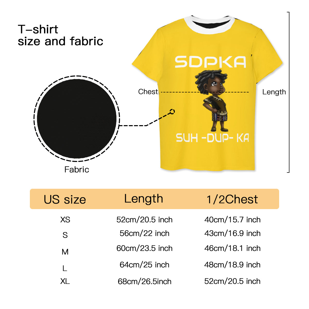 KEDAR'S SALUTE of VALOR T-SHIRT for YOUTH | SDPKA (SUH-DUP-KA) | YELLOW