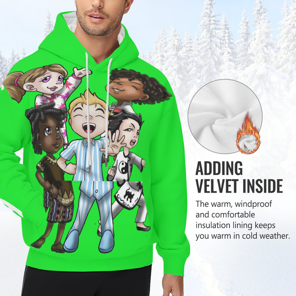 SDPKA ADULT GANGINIT | NO FLEECE | LIME