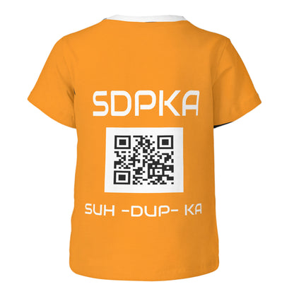 SOSHI'S SALUTE of VALOR T-SHIRT for YOUTH | SDPKA (SUH-DUP-KA) | ORANGE
