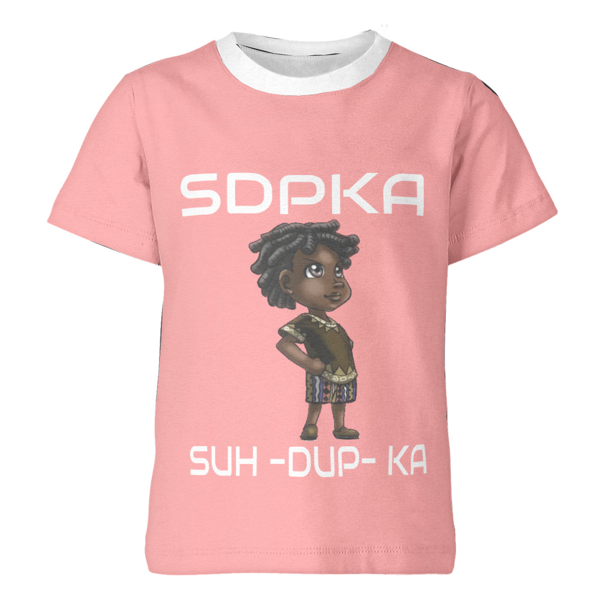 KEDAR'S SALUTE of VALOR T-SHIRT for YOUTH | SDPKA (SUH-DUP-KA) | PEACH