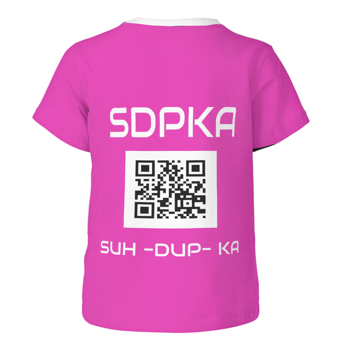 SOSHI'S SALUTE of VALOR T-SHIRT for YOUTH | SDPKA (SUH-DUP-KA) | HOT PINK