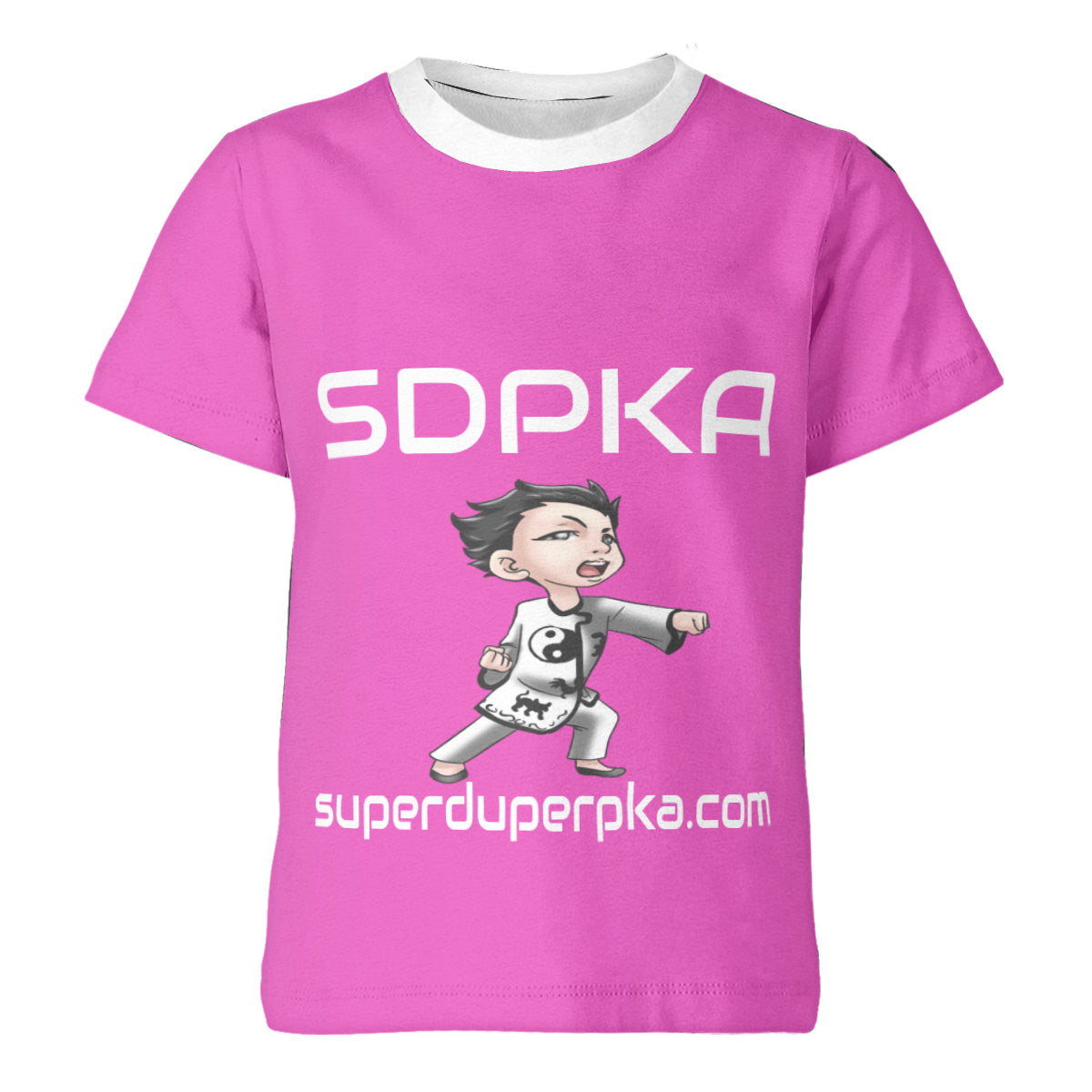 SOSHI'S SALUTE of VALOR T-SHIRT for YOUTH | SDPKA (SUH-DUP-KA) | HOT PINK