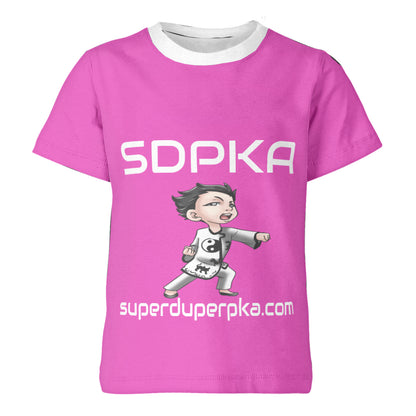 SOSHI'S SALUTE of VALOR T-SHIRT for YOUTH | SDPKA (SUH-DUP-KA) | HOT PINK