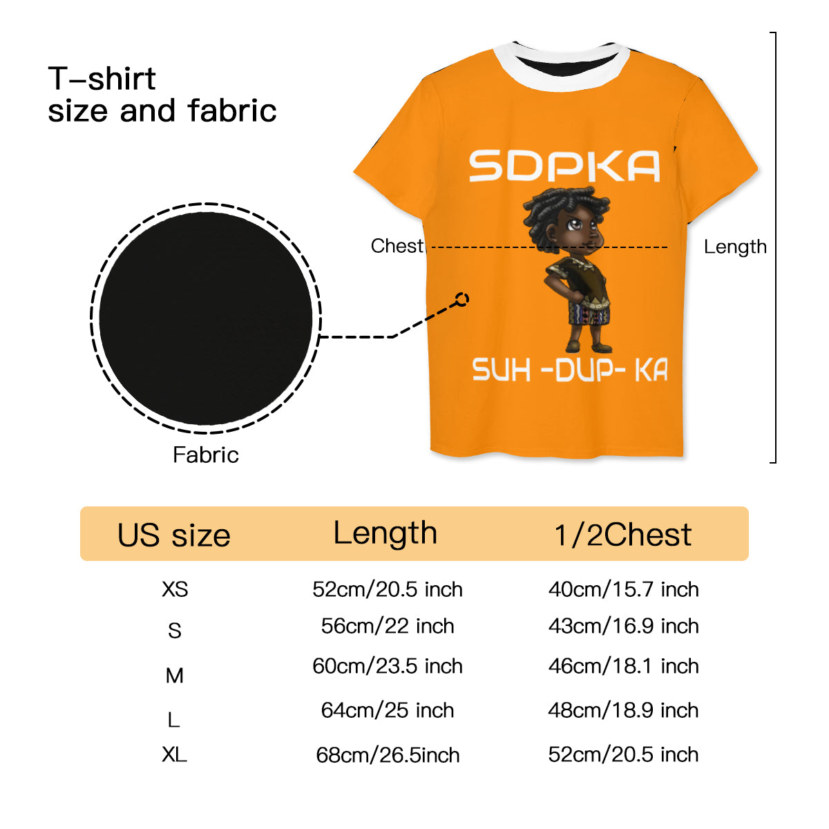 KEDAR'S SALUTE of VALOR T-SHIRT for YOUTH | SDPKA (SUH-DUP-KA) | ORANGE
