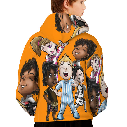 SDPKA KIDS GANGIN' IT HOODIE | POLYESTER ORANGE
