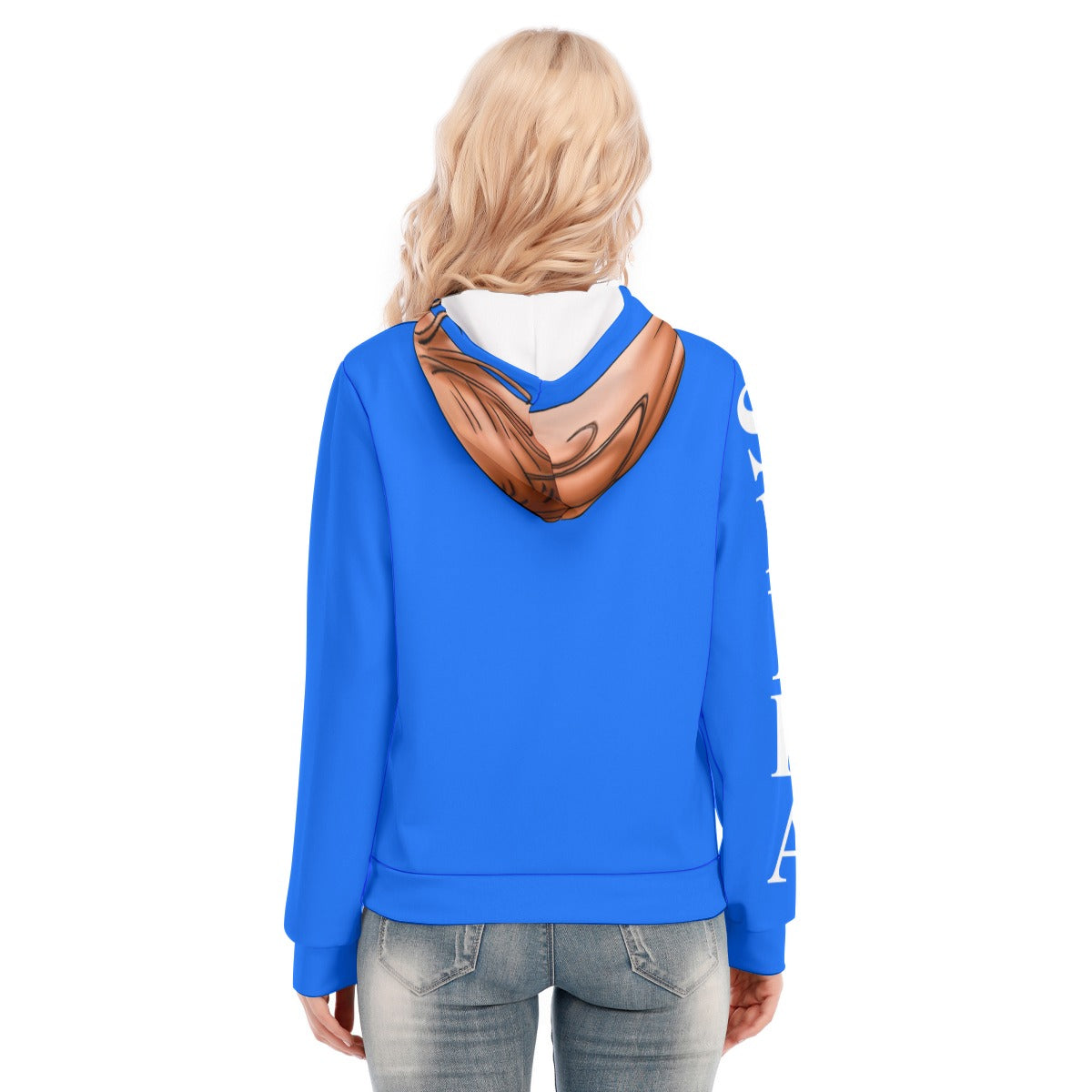 All-Over Print Women's Hoodie With Zipper