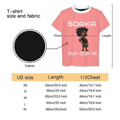 KEDAR'S SALUTE of VALOR T-SHIRT for YOUTH | SDPKA (SUH-DUP-KA) | PEACH