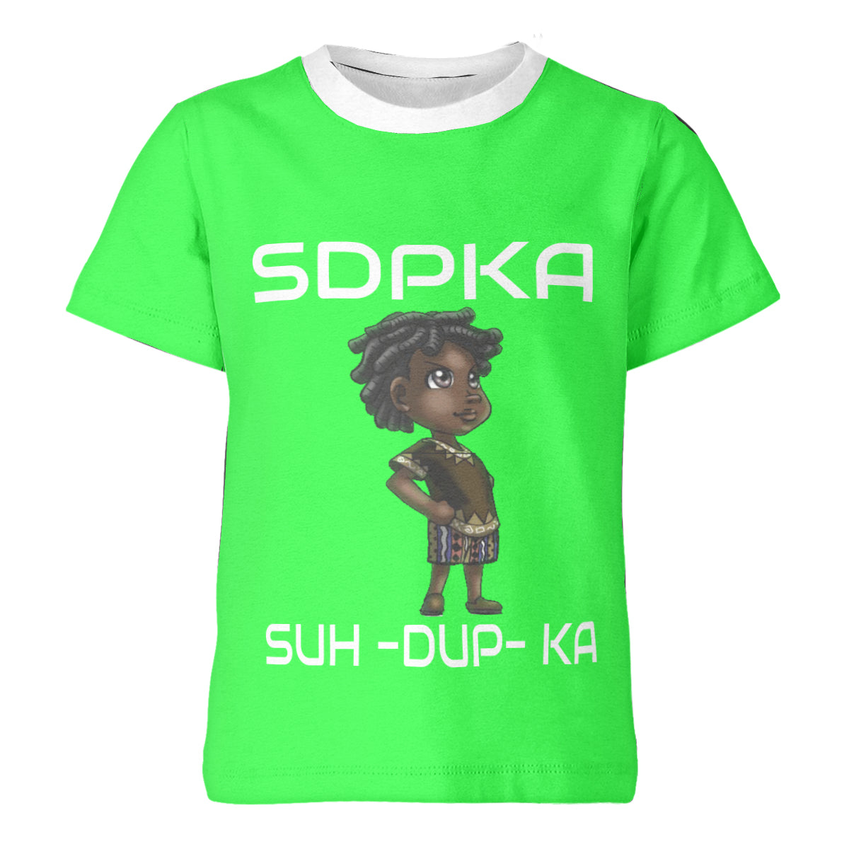 KEDAR'S SALUTE of VALOR T-SHIRT for YOUTH | SDPKA (SUH-DUP-KA) | LIME