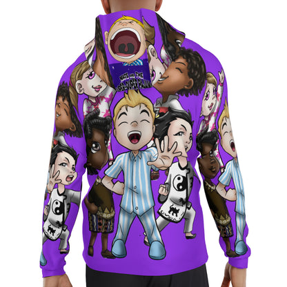 SDPKA PURPLE GANG ZIP UP HOODIE Women pleas order one size smaller than normal.