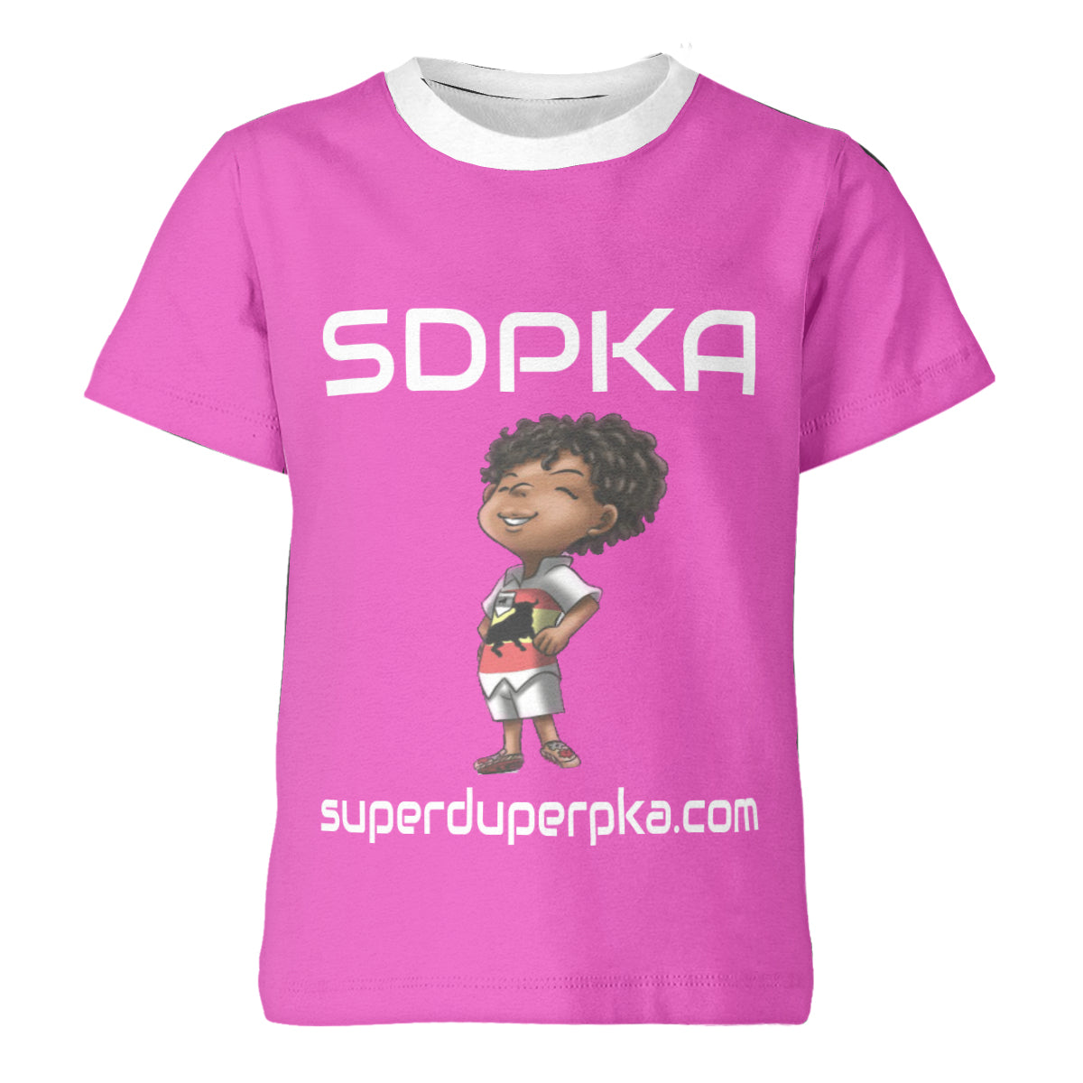 RICO'S SALUTE of VALOR T-SHIRT for YOUTH | SDPKA (SUH-DUP-KA) | HOT PINK