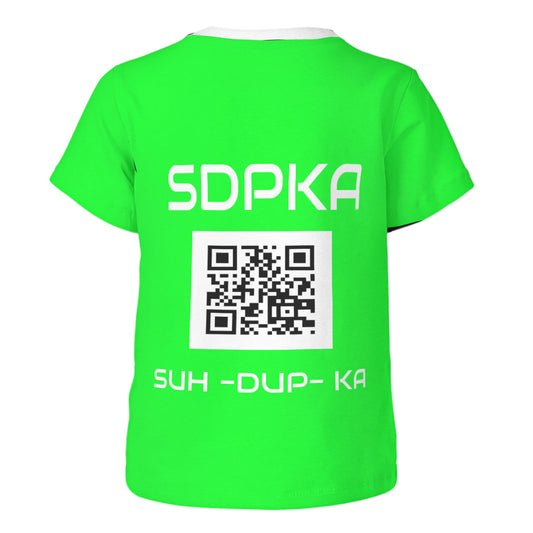 SOSHI'S SALUTE of VALOR T-SHIRT for YOUTH | SDPKA (SUH-DUP-KA) | LIME