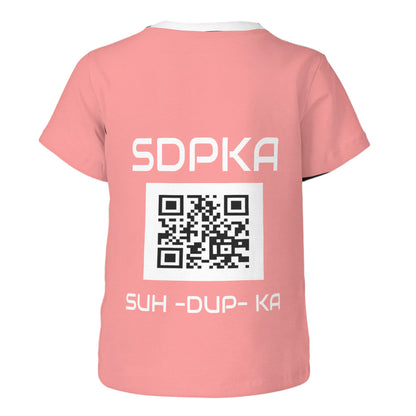 KEDAR'S SALUTE of VALOR T-SHIRT for YOUTH | SDPKA (SUH-DUP-KA) | PEACH