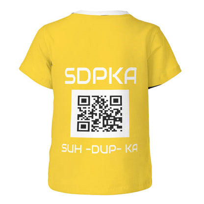 KEDAR'S SALUTE of VALOR T-SHIRT for YOUTH | SDPKA (SUH-DUP-KA) | YELLOW