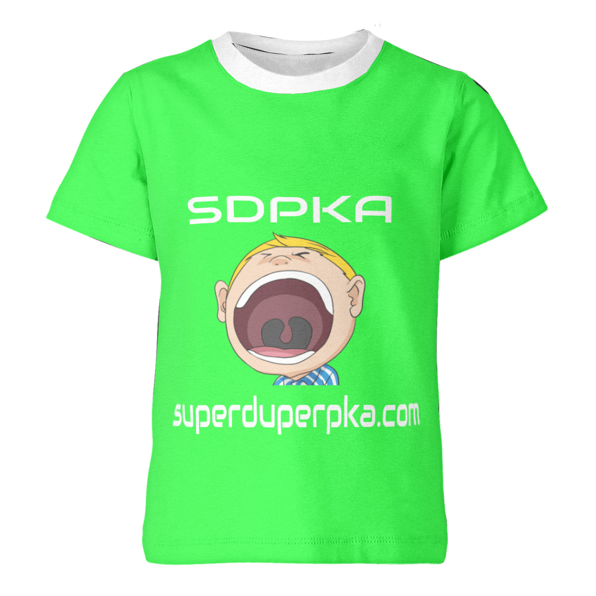 BIG MOUTH NATE  T-SHIRT for YOUTH | SDPKA (SUH-DUP-KA) | LIME