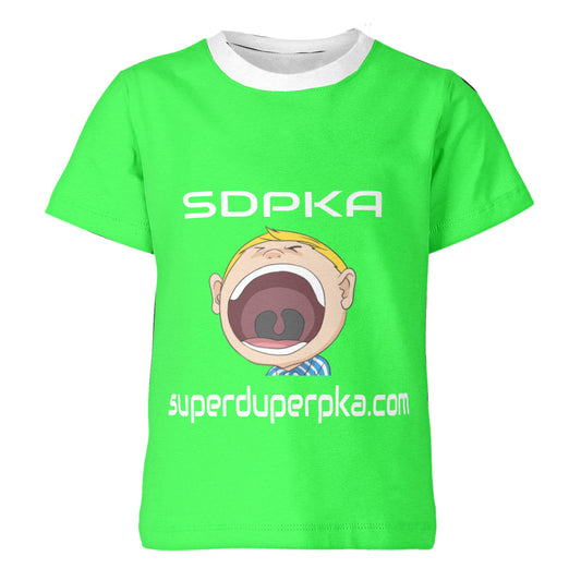 BIG MOUTH NATE  T-SHIRT for YOUTH | SDPKA (SUH-DUP-KA) | LIME