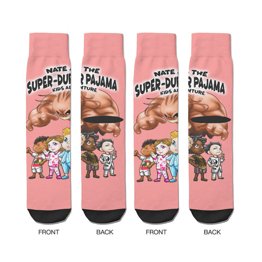 NATE-SDPKA-unisex SOCKS | for ADULTS |  HEATHER