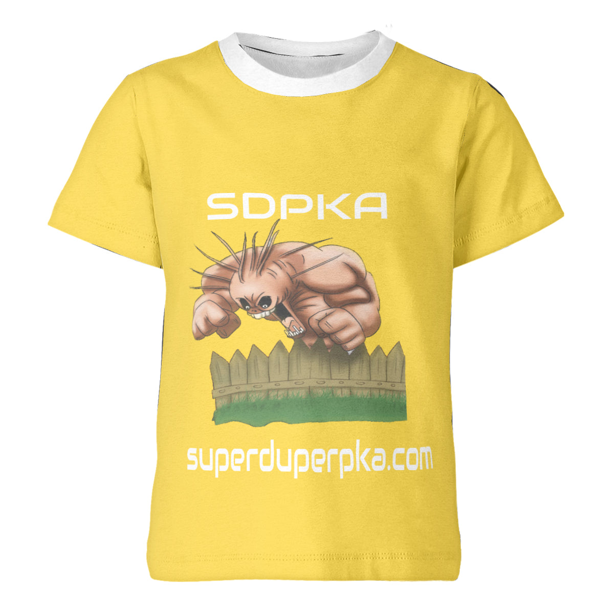 BOOGEYMAN BANISHER T SHIRT FOR YOUTH | SDPKA ( SUH-DUP-KA) | YELLOW