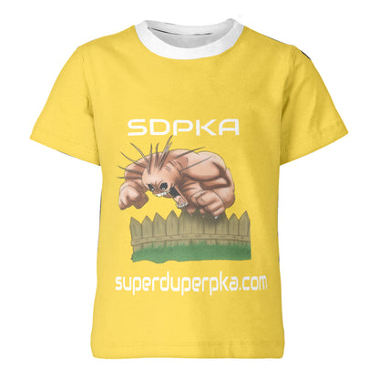 BOOGEYMAN BANISHER T SHIRT FOR YOUTH | SDPKA ( SUH-DUP-KA) | YELLOW