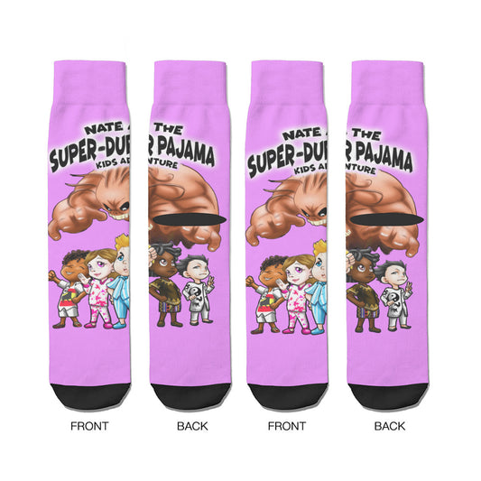 NATE-SDPKA-unisex SOCKS | for ADULTS |  LT PINK