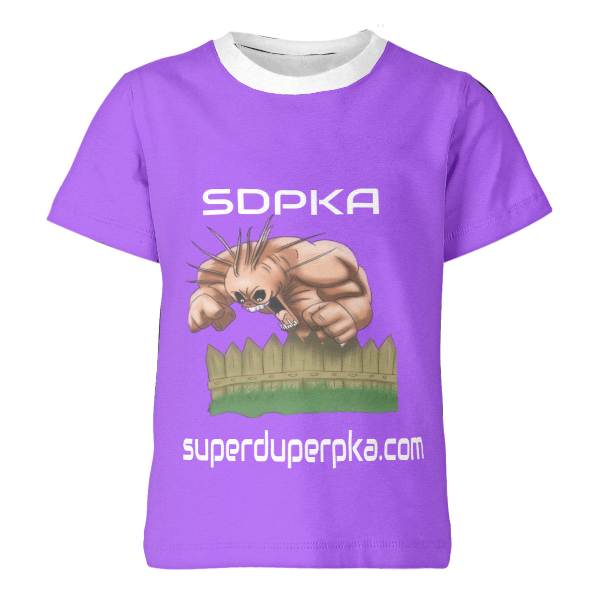 BOOGEYMAN BANISHER T SHIRT FOR YOUTH | SDPKA ( SUH-DUP-KA) | PURPLE