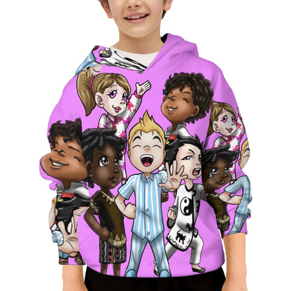SDPKA KIDS GANGIN' IT HOODIE  | POLYESTER LT PINK