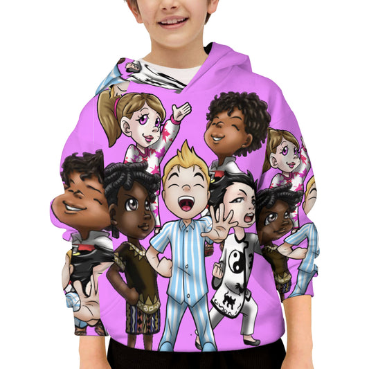 SDPKA KIDS GANGIN' IT HOODIE  | POLYESTER LT PINK