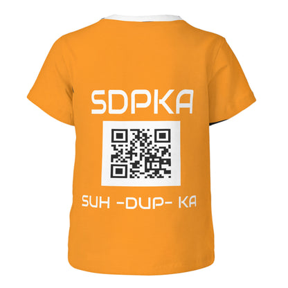 RICO'S SALUTE of VALOR T-SHIRT for YOUTH | SDPKA (SUH-DUP-KA) | ORANGE