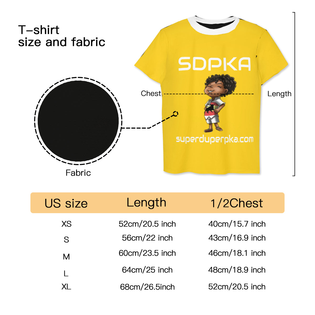 RICO'S SALUTE of VALOR T-SHIRT for YOUTH | SDPKA (SUH-DUP-KA) | YELLOW