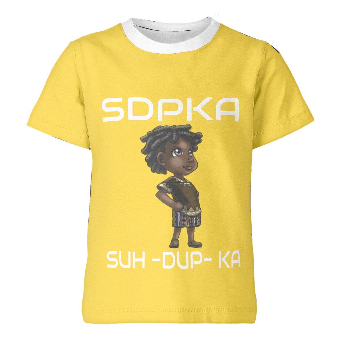 KEDAR'S SALUTE of VALOR T-SHIRT for YOUTH | SDPKA (SUH-DUP-KA) | YELLOW