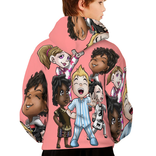 SDPKA | KIDS and YOUTH  | BRAVE SQUAD GANGIN' IT HOODIE | POLYESTER PEACH