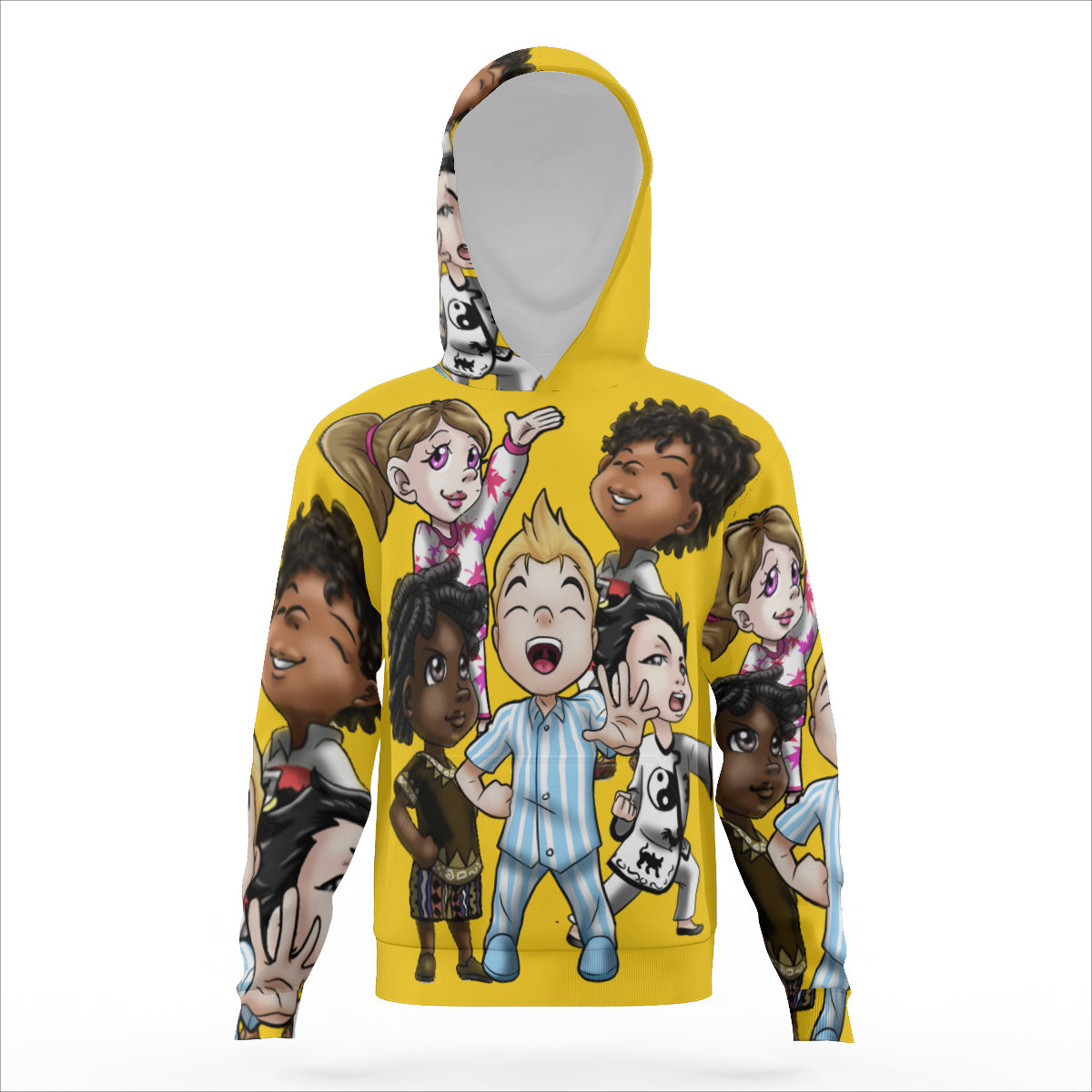 SDPKA KIDS GANGIN' IT HOODIE | POLYESTER YELLOW