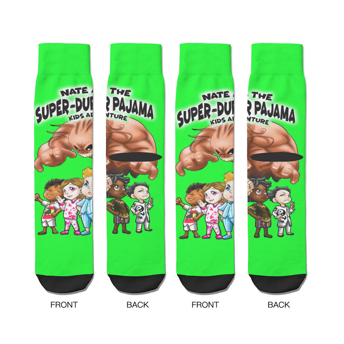 NATE-SDPKA-unisex SOCKS | for ADULTS |  LIME
