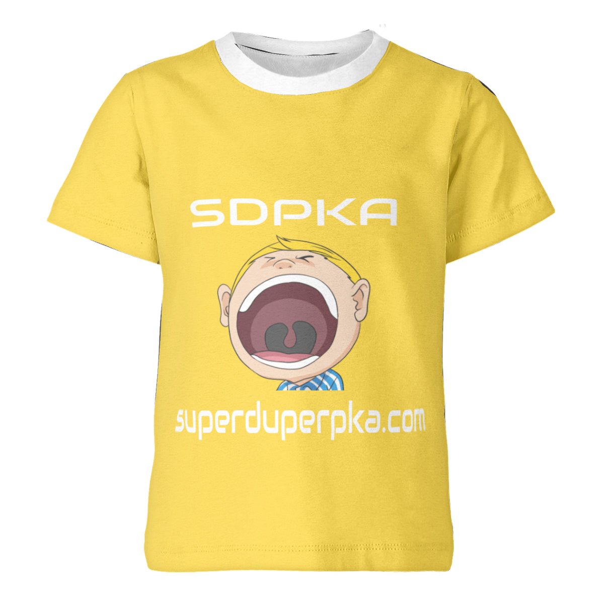 BIG MOUTH NATE  T-SHIRT for YOUTH | SDPKA (SUH-DUP-KA) || YELLOW