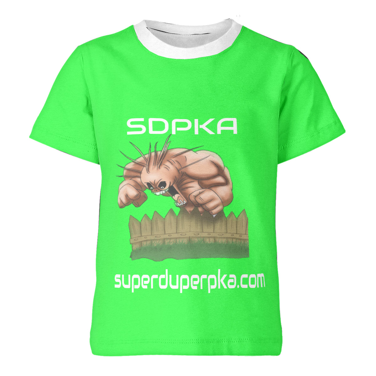 BOOGEYMAN BANISHER T SHIRT FOR YOUTH | SDPKA ( SUH-DUP-KA) | LIME