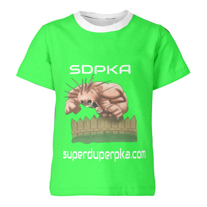 BOOGEYMAN BANISHER T SHIRT FOR YOUTH | SDPKA ( SUH-DUP-KA) | LIME