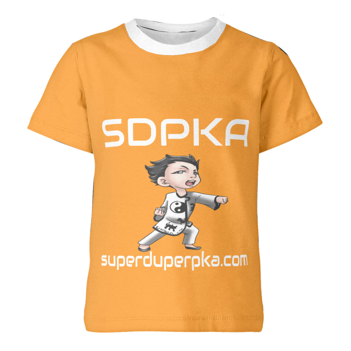 SOSHI'S SALUTE of VALOR T-SHIRT for YOUTH | SDPKA (SUH-DUP-KA) | ORANGE