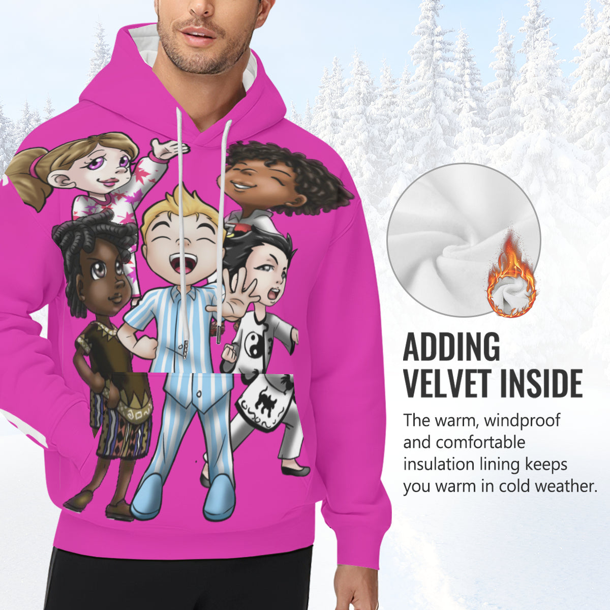 SDPKA ADULT GANGINIT | NO FLEECE | HOT PINK