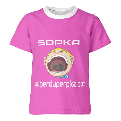 BIG MOUTH NATE  T-SHIRT for YOUTH | SDPKA (SUH-DUP-KA) |HOT PINK