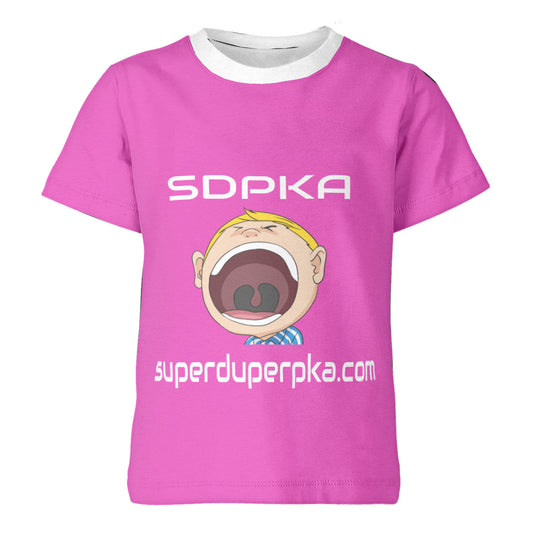BIG MOUTH NATE  T-SHIRT for YOUTH | SDPKA (SUH-DUP-KA) |HOT PINK