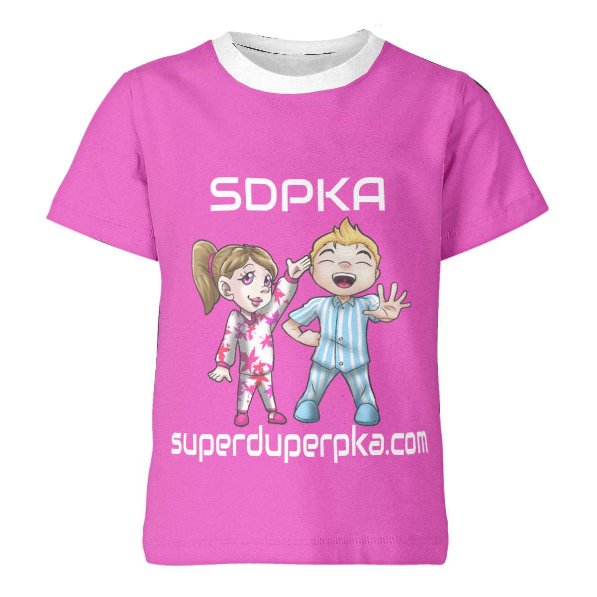 SDPKA NATE & ADA DUAL SALUTE OF VALOR T SHIRT | HOT PINK