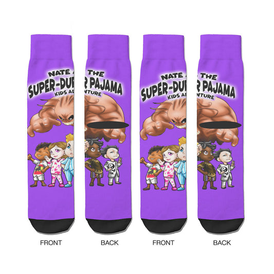 NATE-SDPKA-unisex SOCKS | for ADULTS |  PURPLE
