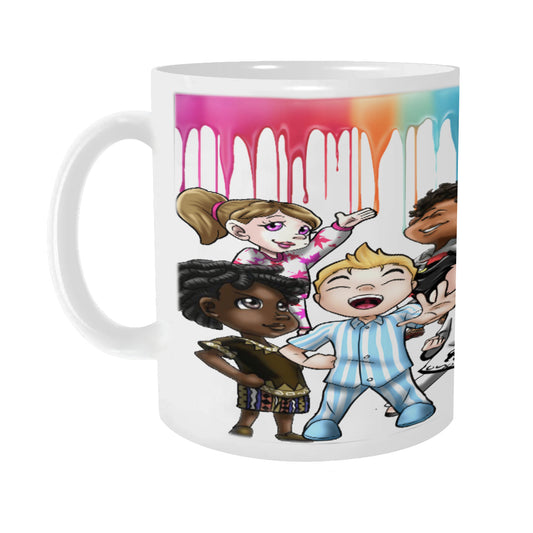 Brave Squad Ada's Drip Ceramic Mug | White | 10 COLORS |SDPKA