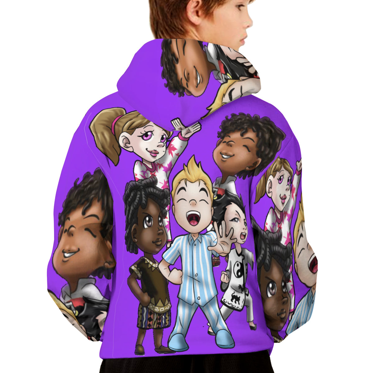 SDPKA KIDS GANGIN' IT HOODIE | POLYESTER PURPLE