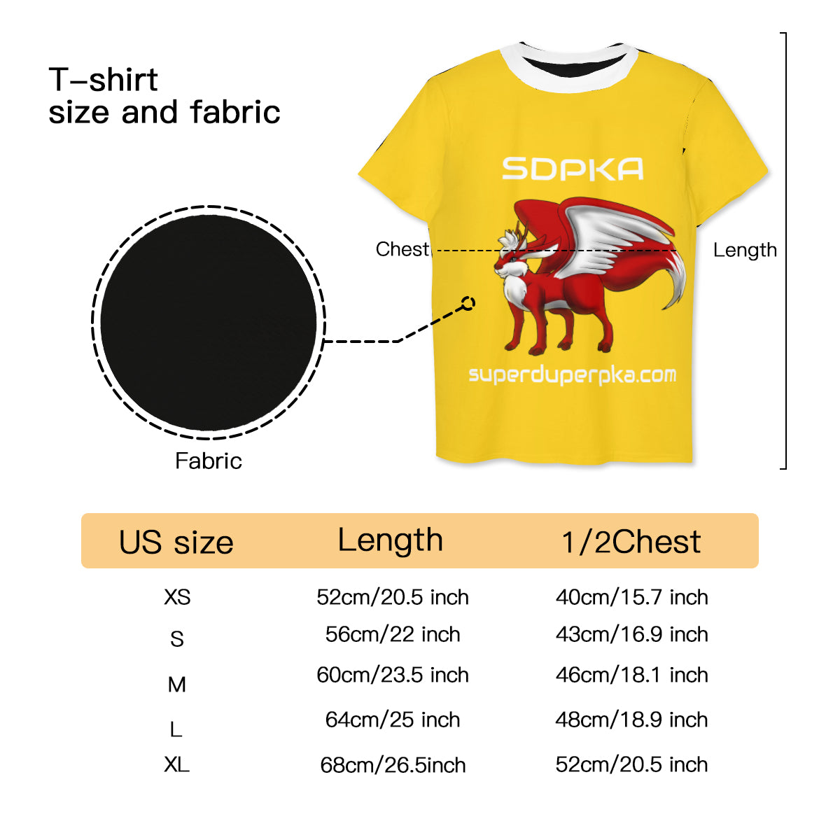 SDPKA WANDERING WOLPERTINGER  T-Shirt for YOUTH | YELLOW