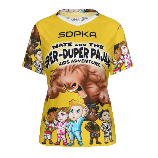 SDPKA- WOMEN'S V NECK T | YELLOW