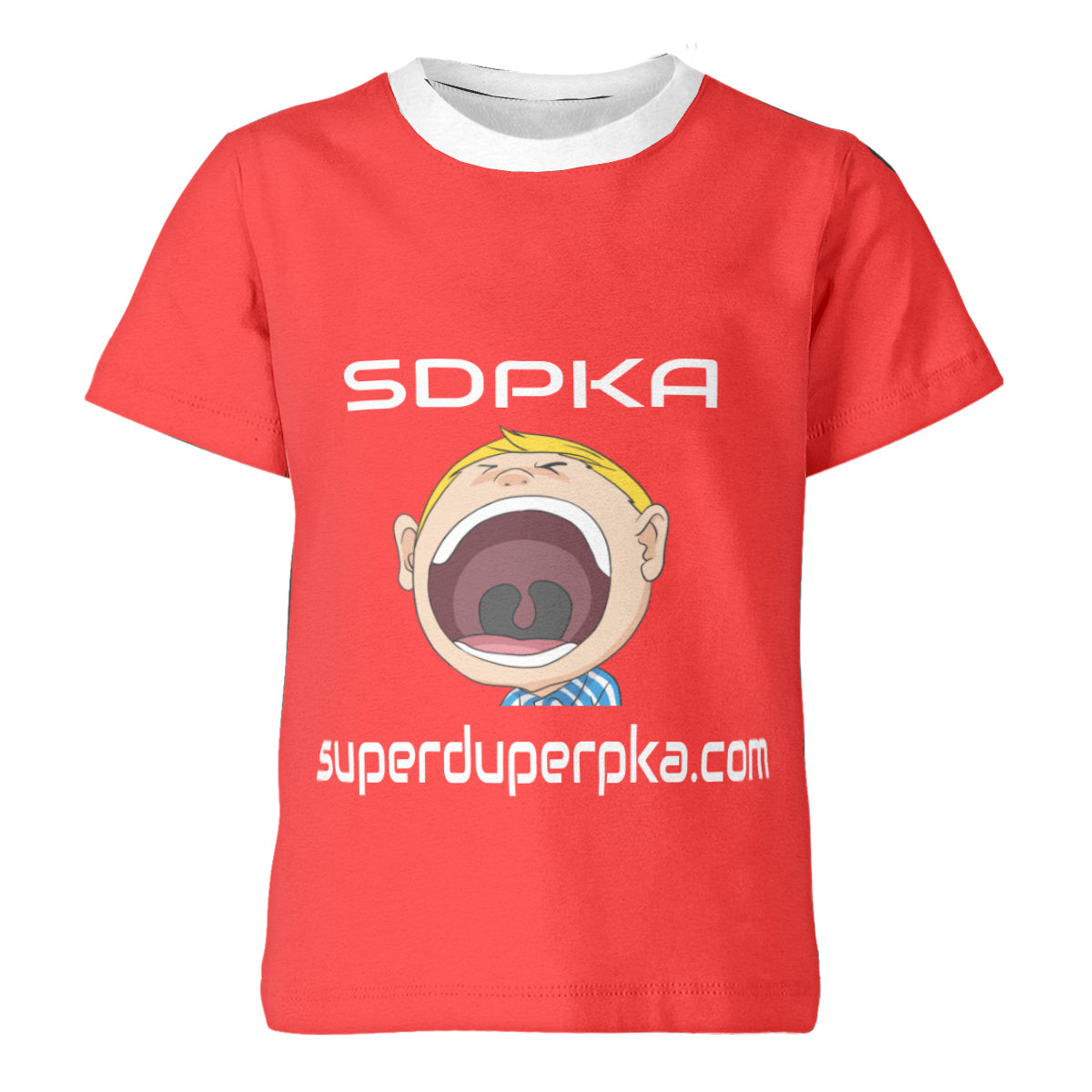 BIG MOUTH NATE  T-SHIRT for YOUTH | SDPKA (SUH-DUP-KA) | RED