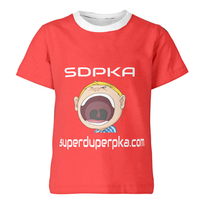 BIG MOUTH NATE  T-SHIRT for YOUTH | SDPKA (SUH-DUP-KA) | RED