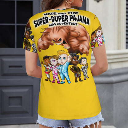 SDPKA- WOMEN'S V NECK T | YELLOW
