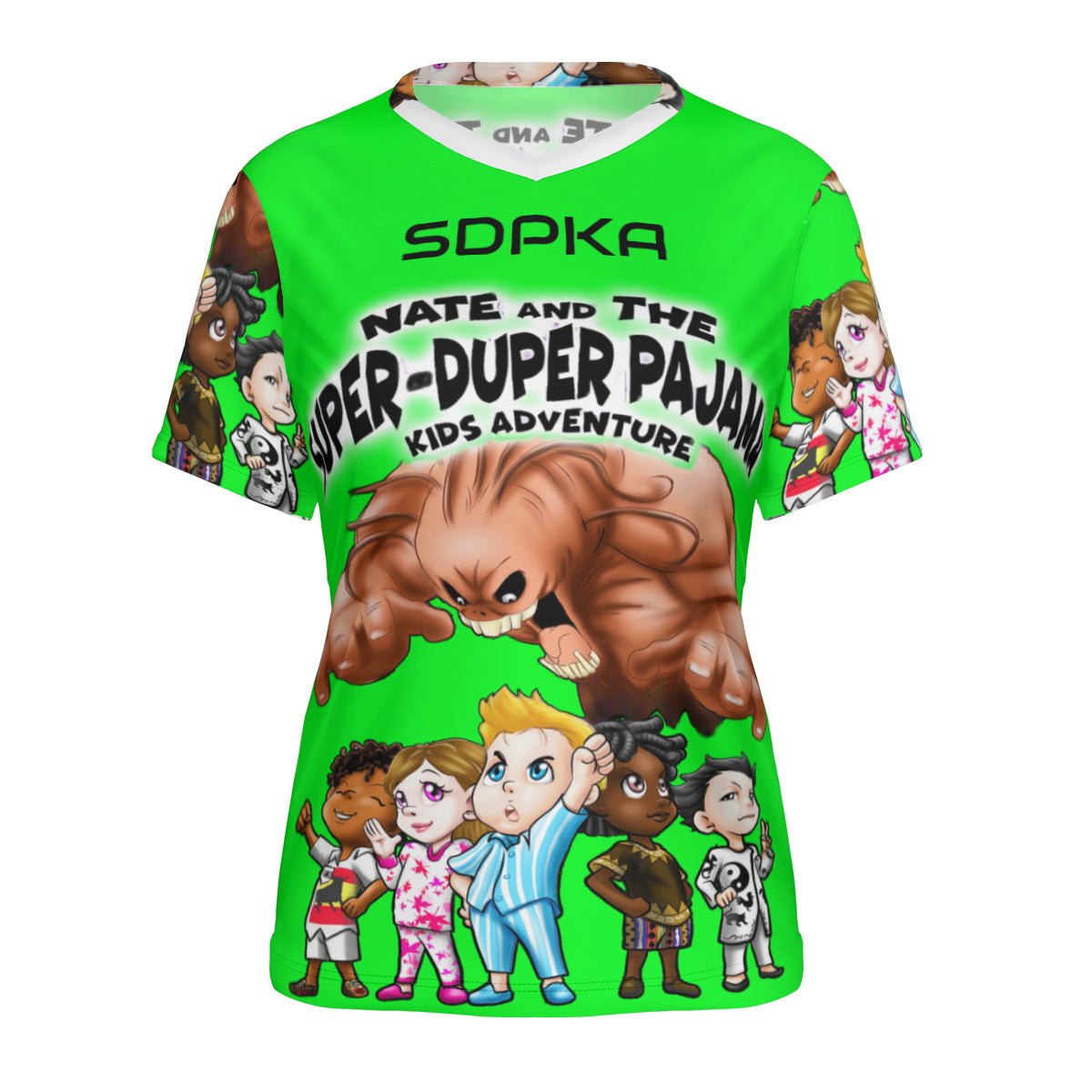 SDPKA- WOMEN'S V NECK T | LIME